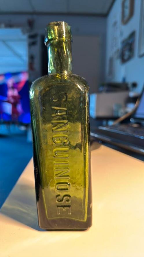 Bodemvondst Van Kleef & Zoon den Haag Sanguinose Jenever, Antiek en Kunst, Antiek | Glas en Kristal, Verzenden