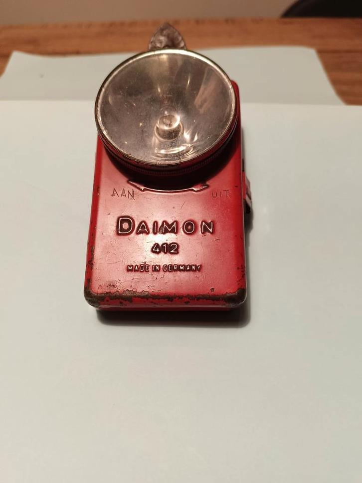 Vintage Daimon 412 Zaklamp - Jaren 50/60, Antiek en Kunst, Antiek | Lampen, Ophalen of Verzenden