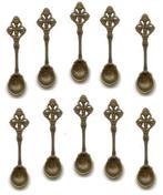 270 stuks Brocante vintage bedels lepeltjes metaal brons 6cm, Ophalen of Verzenden, Nieuw