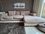 Hoekbank licht beige, Huis en Inrichting, Ophalen, Gebruikt, Stof
