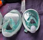 2 complete Easybreath snorkelmaskers + snorkel, Watersport en Boten, Duiken, Ophalen, Gebruikt, Duikbril of Snorkel