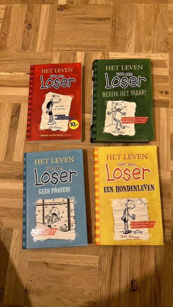 Het leven van een Loser: deel 1, 3, 4, 6, Boeken, Kinderboeken | Jeugd | onder 10 jaar, Gelezen, Fictie algemeen, Ophalen of Verzenden
