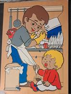 Vintage, retro puzzel, puzzel Rolf , grote houten puzzel, Kinderen en Baby's, Ophalen, Gebruikt