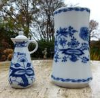 Zwiebelmuster Essig / Azijn Kannetje en Zwiebel Muster Vaas, Ophalen of Verzenden