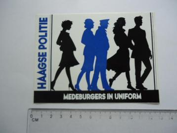 sticker oud POLITIE DEN HAAG gravenhage haagse retro beschikbaar voor biedingen