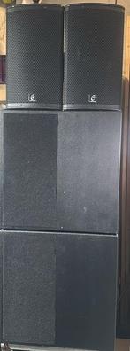 Compromis Cl18 met compromis 10inch top, Gebruikt, 120 watt of meer, Front, Rear of Stereo speakers, Ophalen