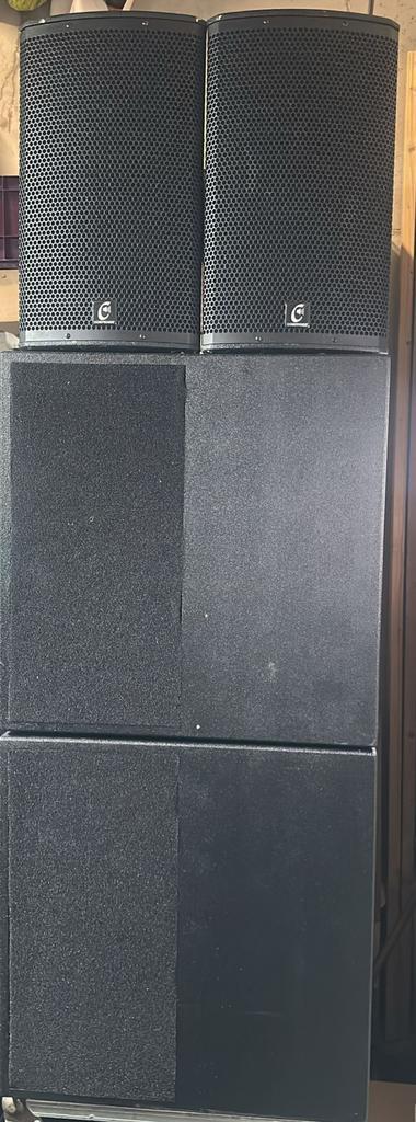 Compromis Cl18 met compromis 10inch top, Audio, Tv en Foto, Luidsprekers, Gebruikt, Front, Rear of Stereo speakers, 120 watt of meer