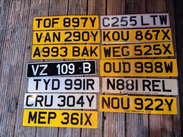 Kenteken nummerborden license plates uk beschikbaar voor biedingen