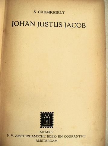 Simon Carmiggelt, Johan Justus Jacob uit 1941 beschikbaar voor biedingen