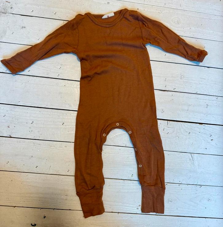 Unaduna wollen jumpsuit maat 74/80, Kinderen en Baby's, Babykleding | Maat 74, Zo goed als nieuw, Jongetje of Meisje, Pakje, Ophalen of Verzenden