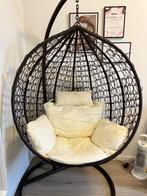 Hangstoel Ei Stoel Bruin-Creme, Huis en Inrichting, Stoelen, Ophalen, Gebruikt, Bruin, Eén