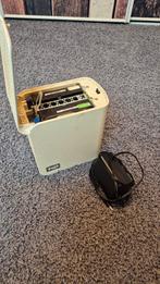 WD nas, voor 2x 1 tb harde schijf met voeding, Ophalen of Verzenden, Gebruikt