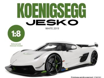 GT Spirit 1:8 KOENIGSEGG JESKO WHITE 2019 - Pre-Order beschikbaar voor biedingen