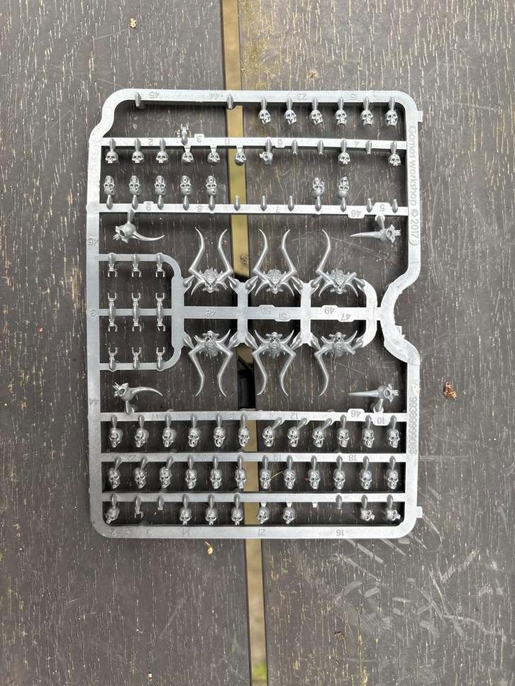 Warriors of Chaos Sprue - Schedels, Bases, Onderdelen, Hobby en Vrije tijd, Wargaming, Nieuw, Warhammer, Figuurtje(s), Geverfd