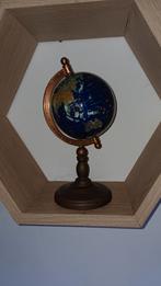 Mooie vintage lapis lazuli ingelegde globe, Huis en Inrichting, Woonaccessoires | Wereldbollen, Ophalen of Verzenden