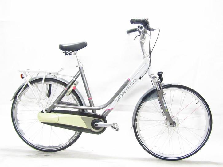 Montego Leontien grijs dames 54cm 28inch, Fietsen en Brommers, Fietsen | Dames | Damesfietsen, Gebruikt, Overige merken, Versnellingen