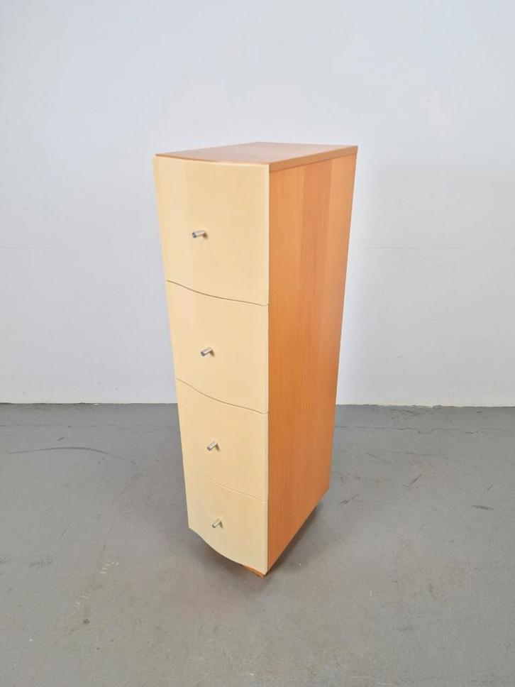 Vintage Vajer ladekast Thomas Jelinek ikea post modern '90, Huis en Inrichting, Kasten | Ladekasten, Gebruikt, 100 tot 150 cm