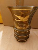 Supergave vintage art deco vaas uit de jaren 1930, Overige kleuren, Ophalen of Verzenden, Minder dan 50 cm, Glas