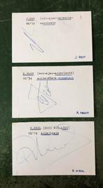 3 originele handtekeningen Krol, Rep en Arie Haan Ajax, Ophalen of Verzenden, Ajax