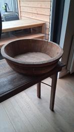 Grote olijfbak, Ophalen, Zo goed als nieuw, Rond, Hout