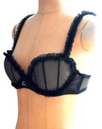 Nieuwe Chantal Thomass bh, gaas, zwart, Mt. 75 C, Chantal Thomass, Verzenden, Zwart, BH