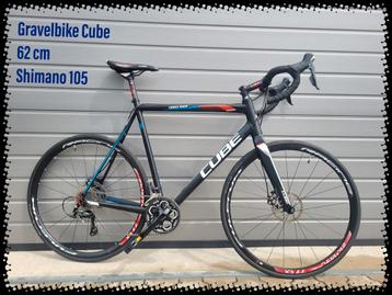 Gravelbike Cube 62 cm 105 disc 100% rijklaar - RR Bikes beschikbaar voor biedingen