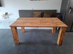 Steigerhouten eettafel + salontafel, Huis en Inrichting, Tafels | Eettafels, Ophalen, Gebruikt, 50 tot 100 cm, Vijf personen of meer