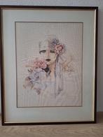 Sara Moon handgemaakt borduurwerk/ schilderij, Antiek en Kunst, Ophalen