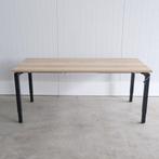 Slingerbureau, Showroommodel, 180x80cm, Natuur eiken BR71, Ophalen of Verzenden, In hoogte verstelbaar, Zo goed als nieuw, Bureau