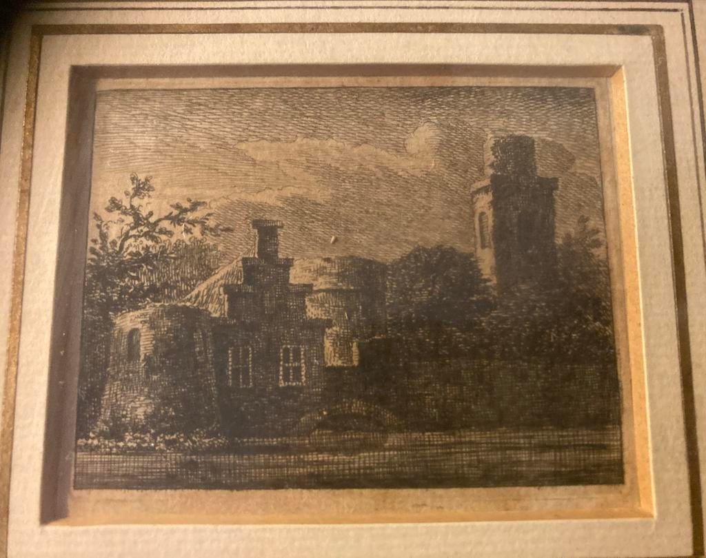 Kopergravure Kasteel Ter Meer Maarssen - Rademaker, Antiek en Kunst, Ophalen of Verzenden