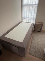 Elektrisch verstelbare boxspring 100x200 met topper - z.g.a., Ophalen, Eenpersoons, Modern klassiek, Zo goed als nieuw