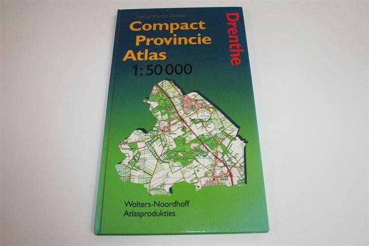 Topografische Atlas Drenthe — Schaal 1:50.000 [1e Ed.], Boeken, Atlassen en Landkaarten, Gelezen, Landkaart, Nederland, 1800 tot 2000