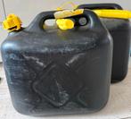 Jerrycan x 2 voor brandstof -  zwart met geel, Ophalen of Verzenden, Nieuw