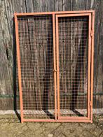 Stalen kennelpanneel met deur, Ophalen, Gebruikt, 110 cm of meer, 100 cm of meer