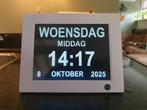 Senioren klok inclusief adapter, Ophalen of Verzenden, Zo goed als nieuw, Digitaal, Wandklok