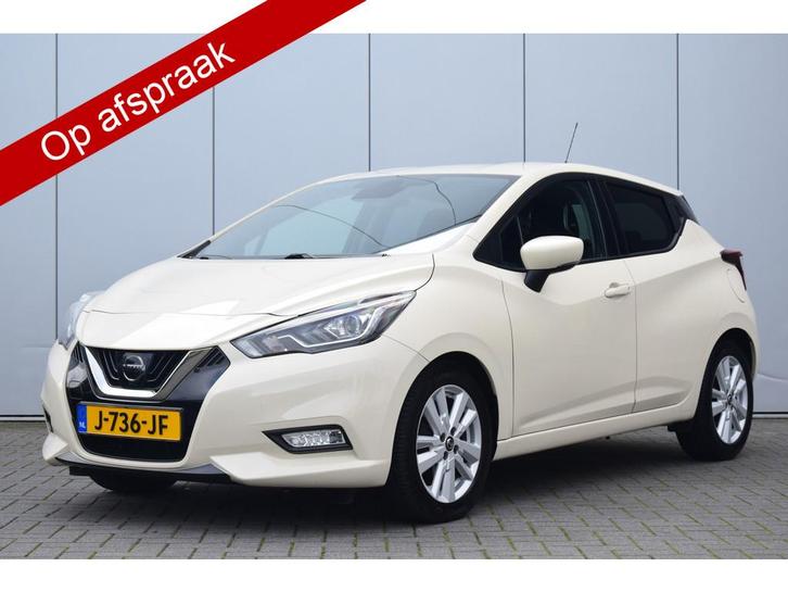 Nissan Micra 1.0 IG-T N-Connecta Bose Led/Koplamp Ecc Cruise, Auto's, Nissan, Bedrijf, Te koop, Micra, ABS, Achteruitrijcamera