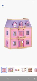 Melissa & Doug Houten Poppenhuis, Ophalen, Zo goed als nieuw, Poppenhuis