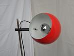 VEB AKA Leuchten Vintage vloerlamp bollamp "prachtig rood", 100 tot 150 cm, Gebruikt, Metaal, Ophalen of Verzenden