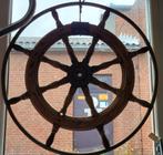 8 spaaks groot houten stuurwiel 1.00m stuurrad, Ophalen, Gebruikt, Motorboot of Zeilboot
