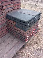 Diverse partijen rubber tegels 25x50, Tuin en Terras, Ophalen, Gebruikt, -, -