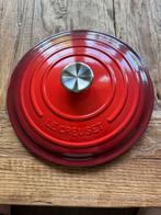 Le Creuset Deksel 24cm Kersenrood - Chipje, Huis en Inrichting, Keuken | Potten en Pannen, Gebruikt, Overige typen, Ophalen of Verzenden