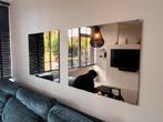 Zsm ophal Twee frameless Wandspiegels rookglas bruin vintage, Ophalen, Gebruikt, 100 tot 125 cm, Minder dan 100 cm