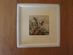 Ingelijst borduurwerkje opvliegende eend, Ophalen of Verzenden, Zo goed als nieuw, Handborduren, Overige typen