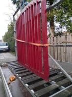 Hardhouten poort, Tuin en Terras, Schuttingen, Gebruikt, Minder dan 3 meter, Ophalen of Verzenden, 2 meter of meer