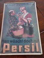 Reclame bord persil, Verzamelen, Ophalen, Zo goed als nieuw, Deurposter of groter, Rechthoekig Staand