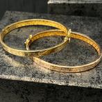 18 karaat gouden armbanden love armband slavenarmband, Ophalen of Verzenden, Zo goed als nieuw, Goud
