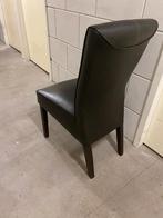 4x leren eetkamerstoelen, Huis en Inrichting, Stoelen, Ophalen of Verzenden, Zo goed als nieuw, Vijf, Zes of meer stoelen