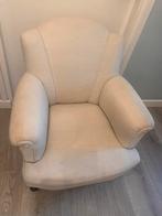 Stijlvolle crèmekleurige fauteuil te koop!, Tijdloos en toch modern klassiek, Gebruikt, 75 tot 100 cm, Ophalen of Verzenden