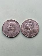 2 munten/ penningen italie, Postzegels en Munten, Ophalen of Verzenden, Italië, Losse munt, Zilver