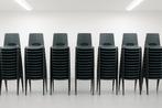 Kantinestoelen antraciet stapelstoelen grijs kuipstoelen, Huis en Inrichting, Stoelen, Ophalen, Nieuw, Grijs, Metaal